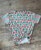 Christmas Cactus T-Shirt Dress
