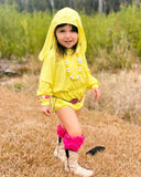 Easter Yellow Bunny Romper 2T & 4T