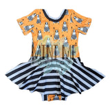 Stripped Bee Skirted Leo 3T,4T,5T