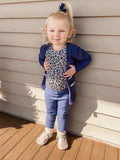 Navy Floral Leo 12M to 5T